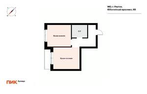 1-к квартира, на длительный срок, 39м2, 25/25 этаж