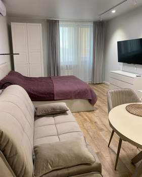 Студия квартира, на длительный срок, 37м2, 4/25 этаж