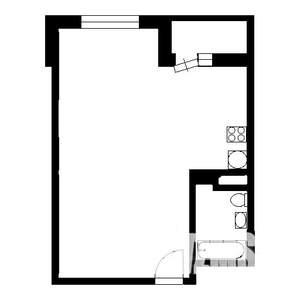 1-к квартира, на длительный срок, 46м2, 3/25 этаж