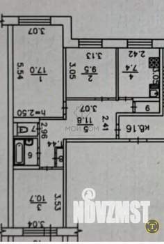 3-к квартира, на длительный срок, 63м2, 4/9 этаж