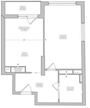 1-к квартира, на длительный срок, 43м2, 17/25 этаж