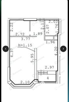 1-к квартира, на длительный срок, 52м2, 21/25 этаж