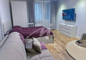 Студия квартира, на длительный срок, 37м2, 4/25 этаж