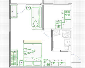 1-к квартира, на длительный срок, 31м2, 4/5 этаж