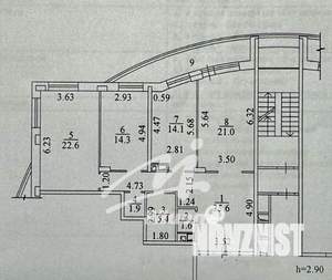3-к квартира, вторичка, 111м2, 23/25 этаж