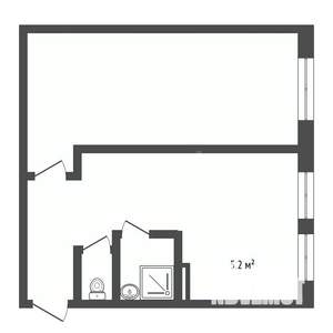 2-к квартира, вторичка, 43м2, 2/9 этаж