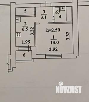 1-к квартира, вторичка, 29м2, 5/9 этаж