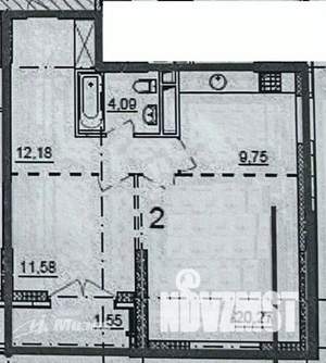 2-к квартира, вторичка, 60м2, 13/26 этаж