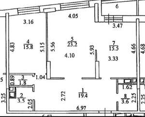 2-к квартира, вторичка, 83м2, 11/25 этаж