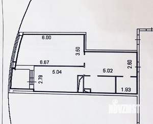 1-к квартира, вторичка, 57м2, 20/25 этаж