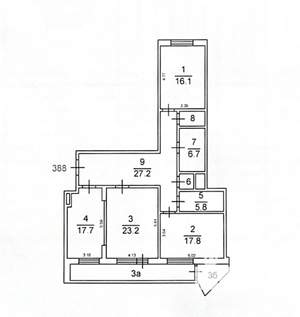 3-к квартира, вторичка, 119м2, 20/25 этаж
