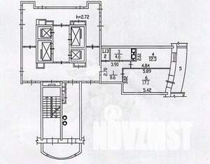 1-к квартира, вторичка, 48м2, 9/25 этаж