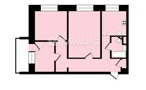 3-к квартира, вторичка, 51м2, 6/9 этаж