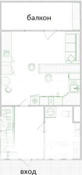 Студия квартира, вторичка, 30м2, 10/25 этаж