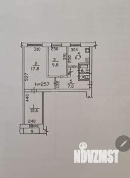 3-к квартира, вторичка, 56м2, 2/9 этаж