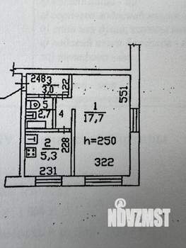 1-к квартира, вторичка, 30м2, 1/5 этаж