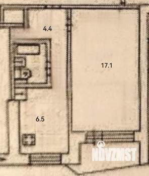 1-к квартира, вторичка, 31м2, 4/12 этаж