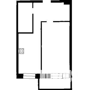 1-к квартира, вторичка, 42м2, 4/12 этаж