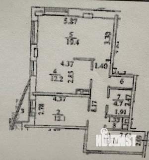 2-к квартира, вторичка, 71м2, 20/27 этаж