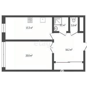 1-к квартира, вторичка, 56м2, 10/25 этаж