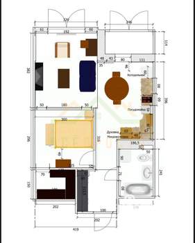 2-к квартира, вторичка, 46м2, 4/25 этаж