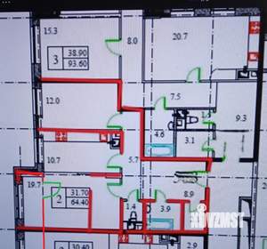 2-к квартира, вторичка, 65м2, 10/25 этаж