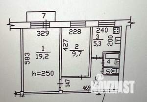 2-к квартира, вторичка, 44м2, 4/9 этаж