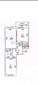 2-к квартира, вторичка, 67м2, 12/25 этаж