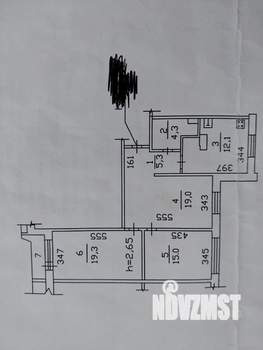 3-к квартира, вторичка, 77м2, 14/15 этаж