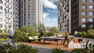 1-к квартира, строящийся дом, 35м2, 24/25 этаж