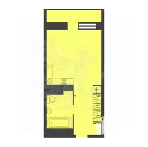 Студия квартира, вторичка, 33м2, 3/25 этаж