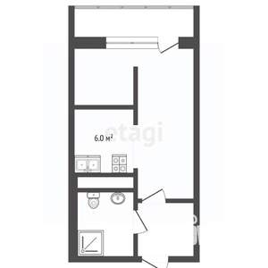 Студия квартира, вторичка, 31м2, 25/25 этаж