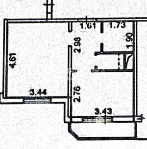 1-к квартира, вторичка, 34м2, 9/25 этаж