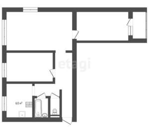 3-к квартира, вторичка, 58м2, 9/9 этаж