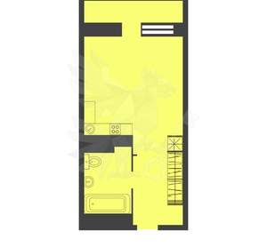 Студия квартира, вторичка, 33м2, 3/25 этаж