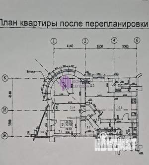 3-к квартира, вторичка, 76м2, 22/25 этаж