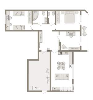 3-к квартира, вторичка, 99м2, 1/9 этаж