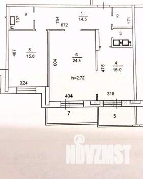 2-к квартира, вторичка, 78м2, 15/17 этаж