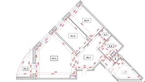 3-к квартира, вторичка, 147м2, 15/26 этаж