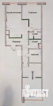 2-к квартира, вторичка, 88м2, 3/14 этаж