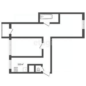3-к квартира, вторичка, 83м2, 6/14 этаж