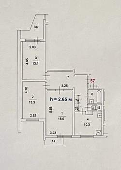 3-к квартира, вторичка, 76м2, 5/12 этаж