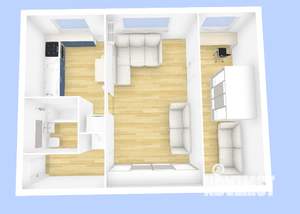 2-к квартира, вторичка, 43м2, 1/5 этаж