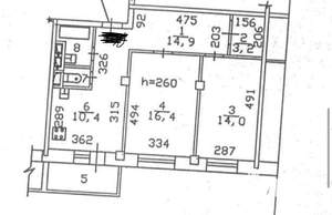 2-к квартира, вторичка, 63м2, 12/16 этаж