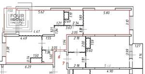 2-к квартира, вторичка, 64м2, 3/25 этаж
