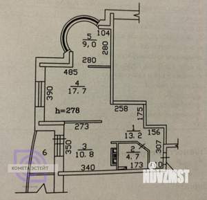 2-к квартира, вторичка, 60м2, 17/24 этаж