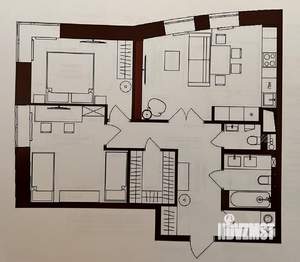 3-к квартира, вторичка, 72м2, 4/22 этаж