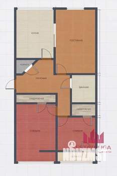 2-к квартира, вторичка, 85м2, 21/24 этаж