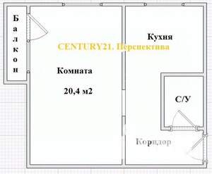 1-к квартира, вторичка, 32м2, 5/5 этаж