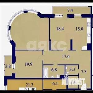 3-к квартира, вторичка, 128м2, 13/25 этаж